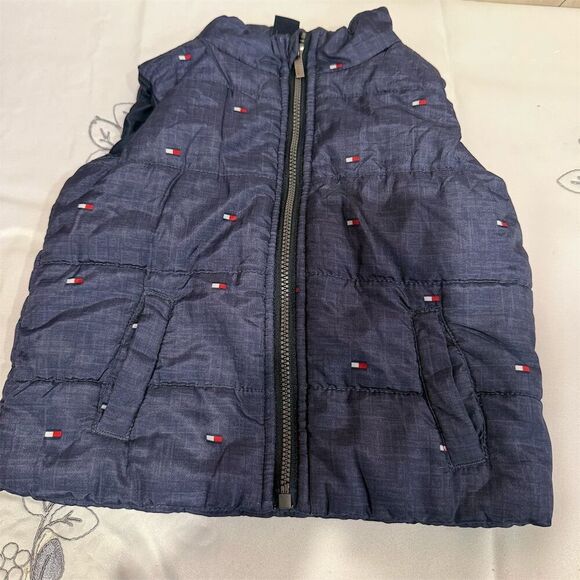 Tommy Hilfiger Other - Tommy Hilfiger Infant Puffer Vest Blue 6-9 Months Unisex Baby Casual